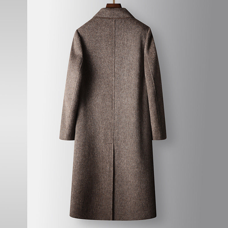 Mens Double Breasted Wool Overcoat