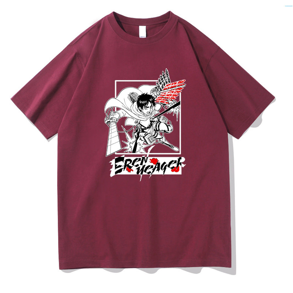 Attack on Titan Printed Short Sleeve Summer T-Shirt