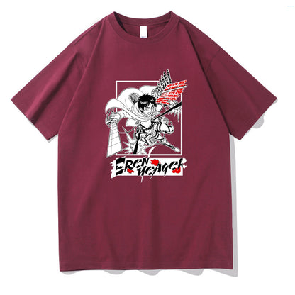 Attack on Titan Printed Short Sleeve Summer T-Shirt