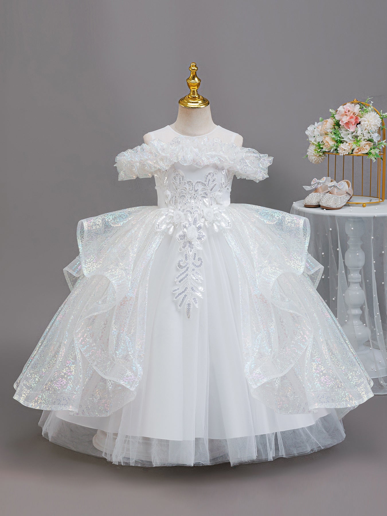 Children Sequin Princess Dress