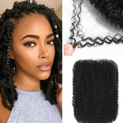 Afro Kinky Curly Bulk Menselijk Haar