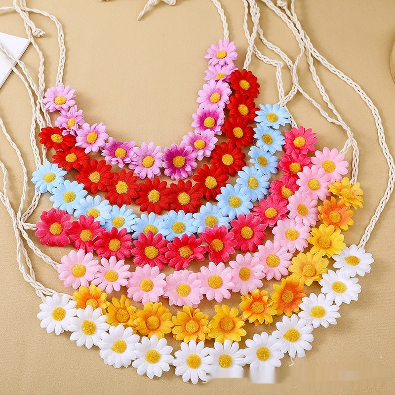 Zonnebloem Bohemian Vlecht Haarband