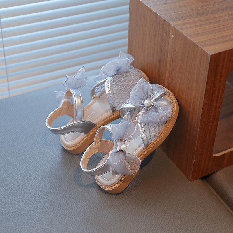Girls Bow Sandals Soft Sole