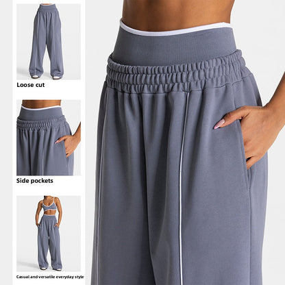 Fashionable, comfortable, casual straight-leg yoga pants