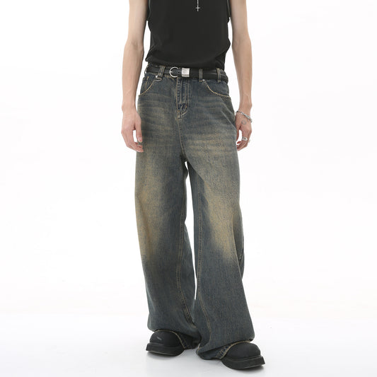 Retro jeans met wijde pijpen voor heren