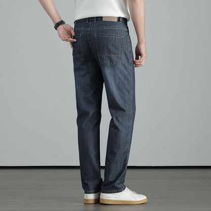Men's Straight-Leg Denim Trousers