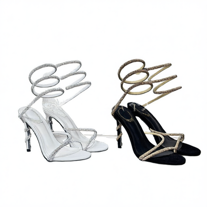 Rhinestone high heels
