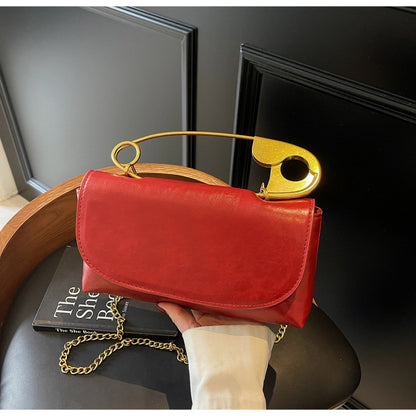 Distinctive Creative Large Pin Womens Crossbody Small Bag