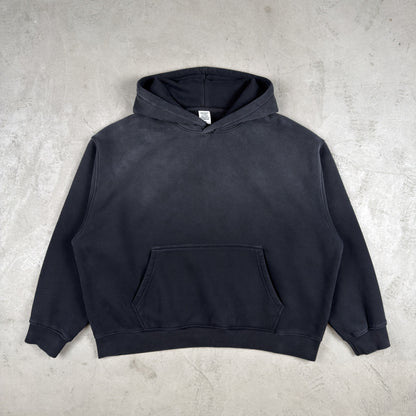 Oversized Gradient Washed Fleece Hoodie
