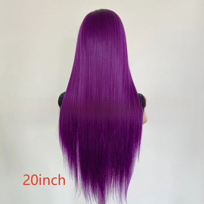 Purple Lace Front Synthetic Wig