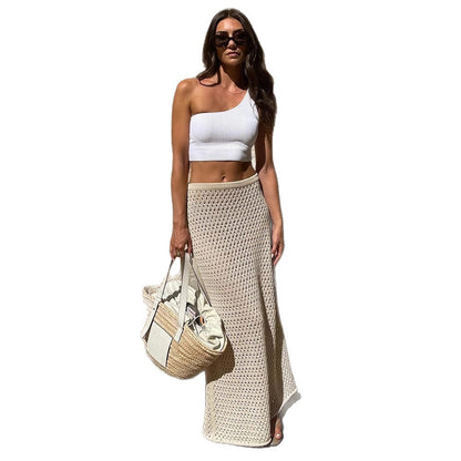 Zomerse gehaakte maxi-rok