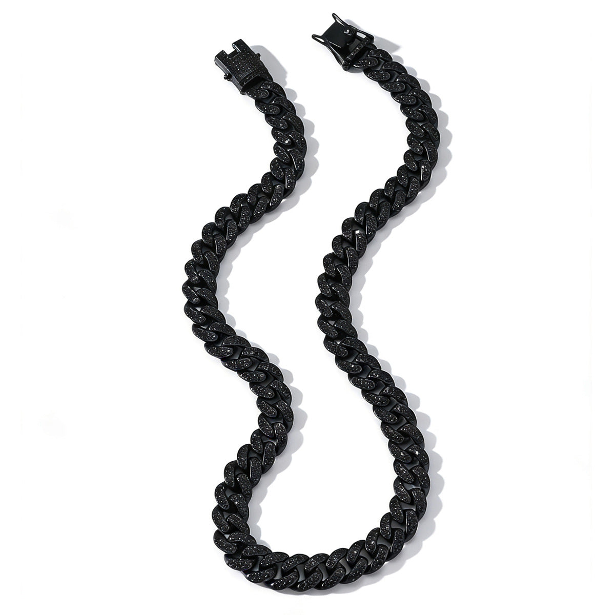 Hip Hop Style Full Diamond Cuban Chain Necklace