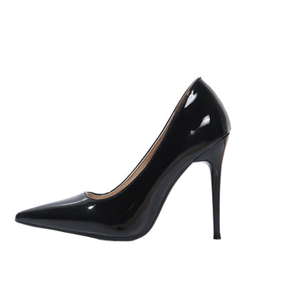 Womens Pointed Toe Stiletto Slip-On Heels