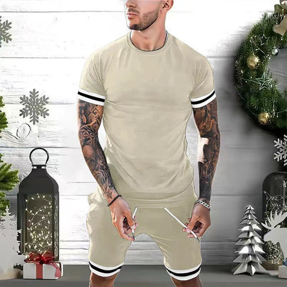 Short sleeved shorts two-piece sports and leisure set