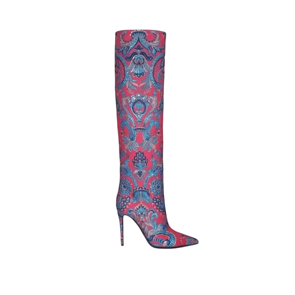 Classic Minimalist Style Design Knee Boots Pointed Toe Slip-on Stiletto Heel High Heels