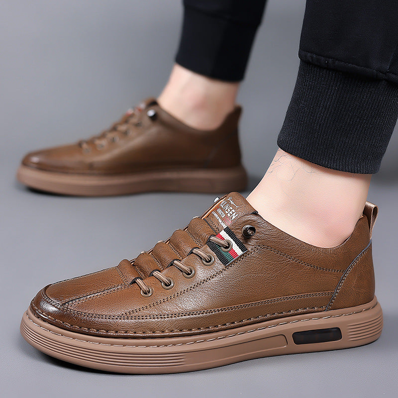 Trendy en veelzijdige PU-leren casual herenschoenen