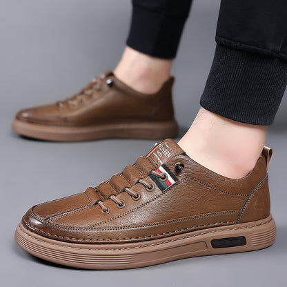 Trendy en veelzijdige PU-leren casual herenschoenen