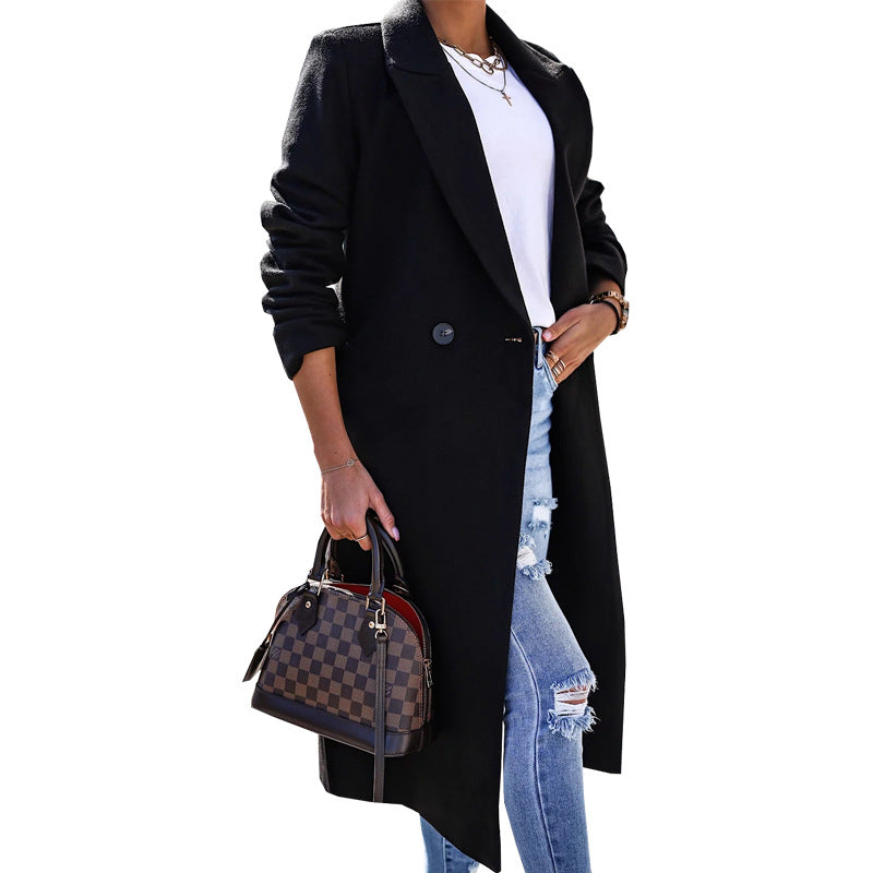 Split Woolen Coat
