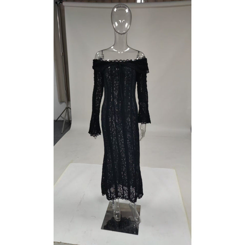 Elegant Lace Long Dress