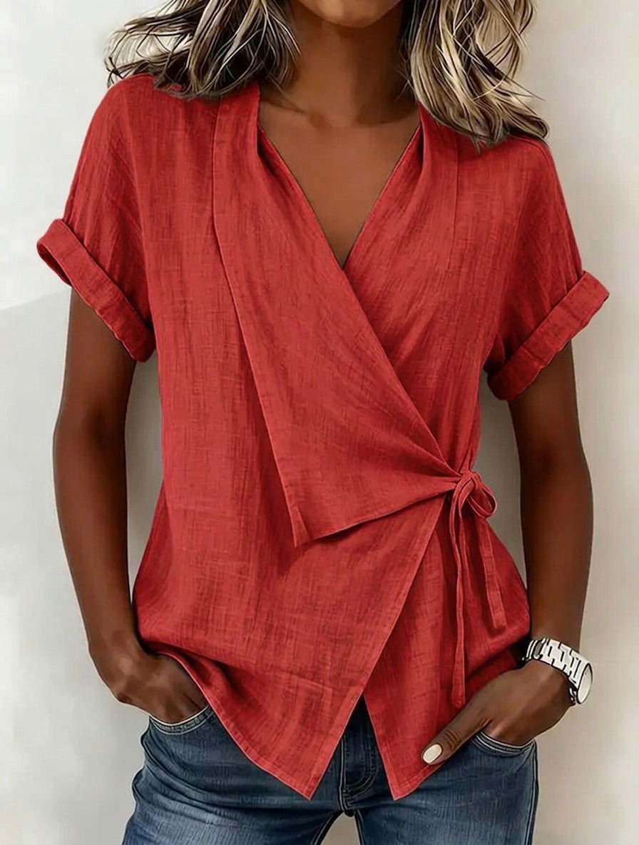 Loose-fitting short-sleeve T-shirt