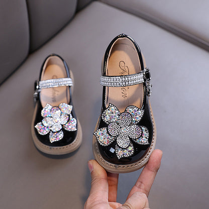 Girls Princess Diamond Dress Shoes