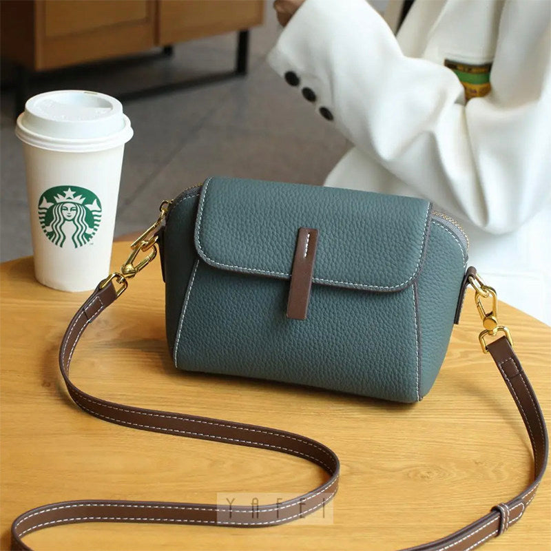 New Single-Shoulder Bag for Women, Made of Genuine Leather, Large-Capacity
