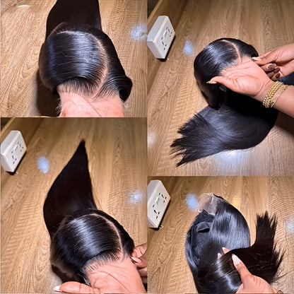 Fashion Long Straight Hair Wig Front Lace Full Head Wig