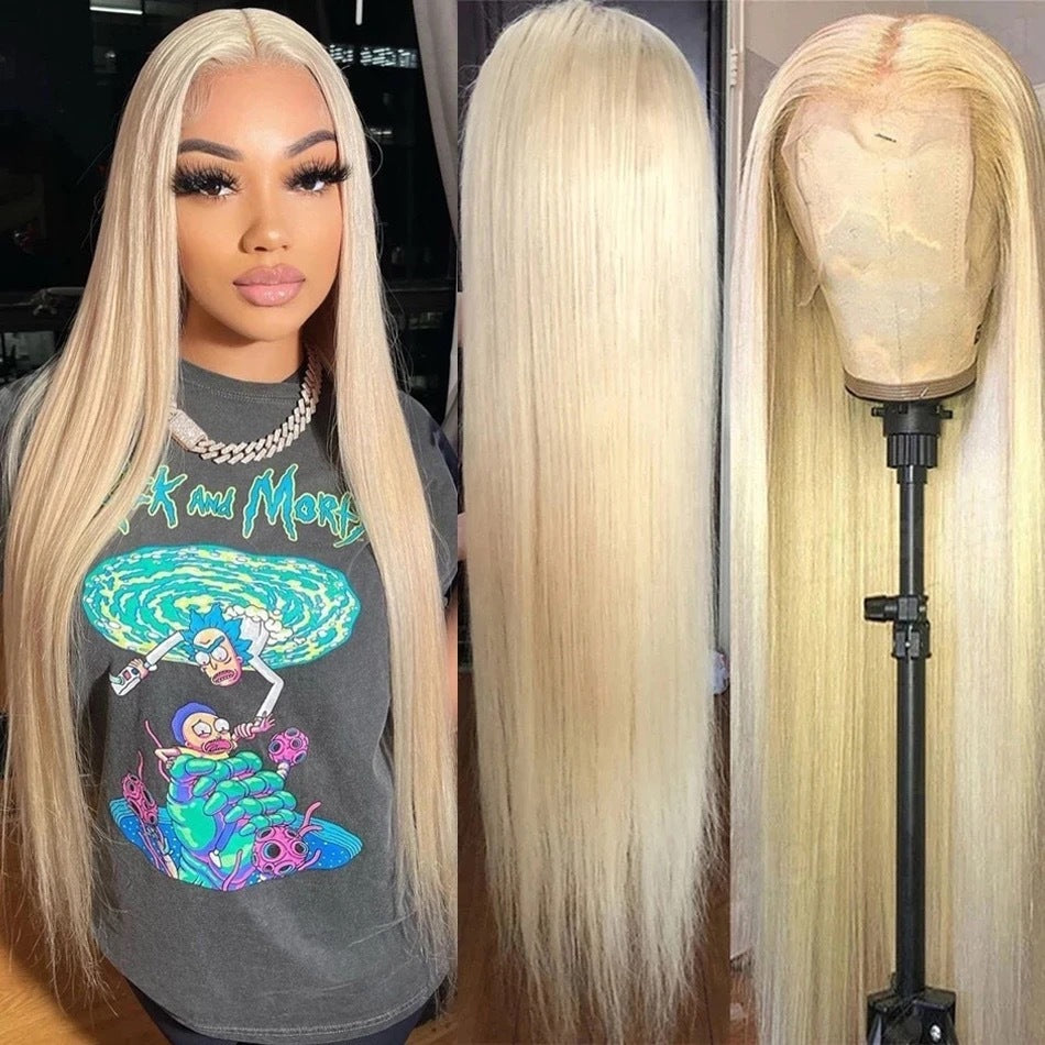 Synthetic Long Straight Front Lace Wig
