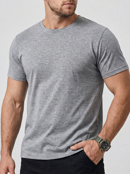 Mens Round Neck Short Sleeve T-Shirt