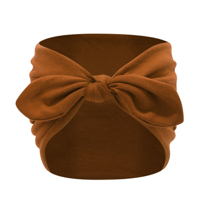 Wide-edge rabbit-ear hairband - solid color elastic yoga sports headband