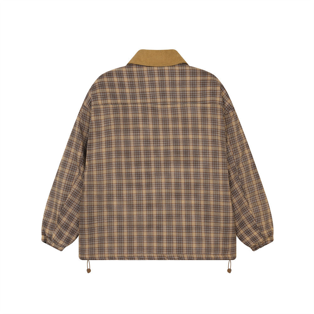 Heren jacket van geruit katoen