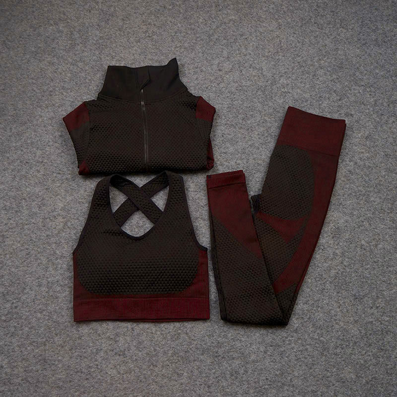 Tweedelige Of Driedelige Stretch Fitnessbroek Sport Yogapak