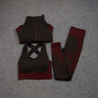 Tweedelige Of Driedelige Stretch Fitnessbroek Sport Yogapak