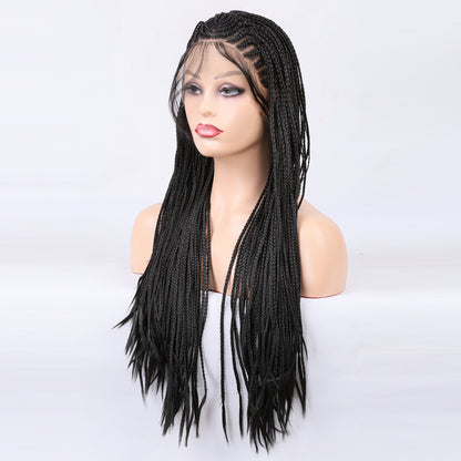 Gevlochten lace wig