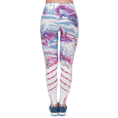 Sport yoga legging met print