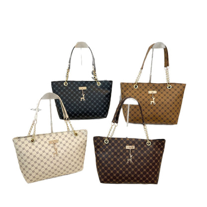 Retro Chain Tote Bag with Adjustable Strap