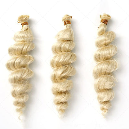 Synthetische 1 Stuk Blonde Golvend Bundel Weave