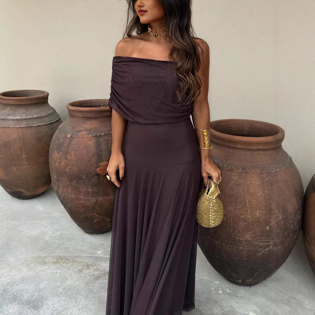 Womens Mesh Panel Slim Fit Dress