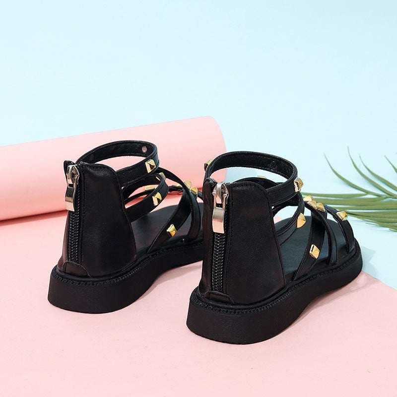 Girls Roman Sandals Open Toe Fashion