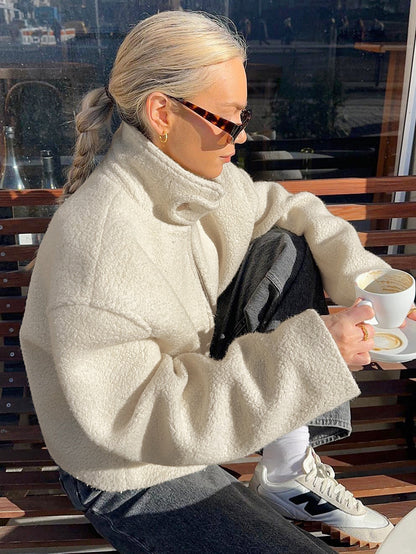 Europese en Amerikaanse herfst-winter Berber fleecejas