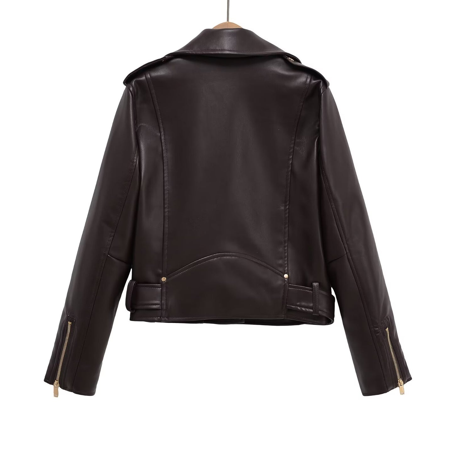 Imitation leather jacket