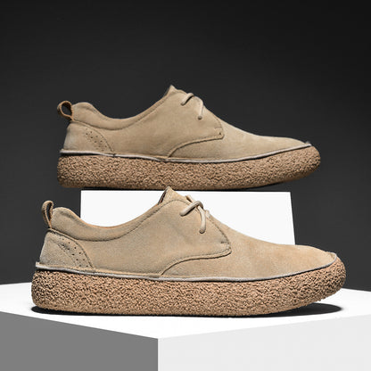 Mens Suede Leather Casual Sneakers