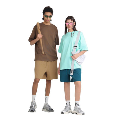 American-Style Small-Neck Short-Sleeve T-Shirt for Men