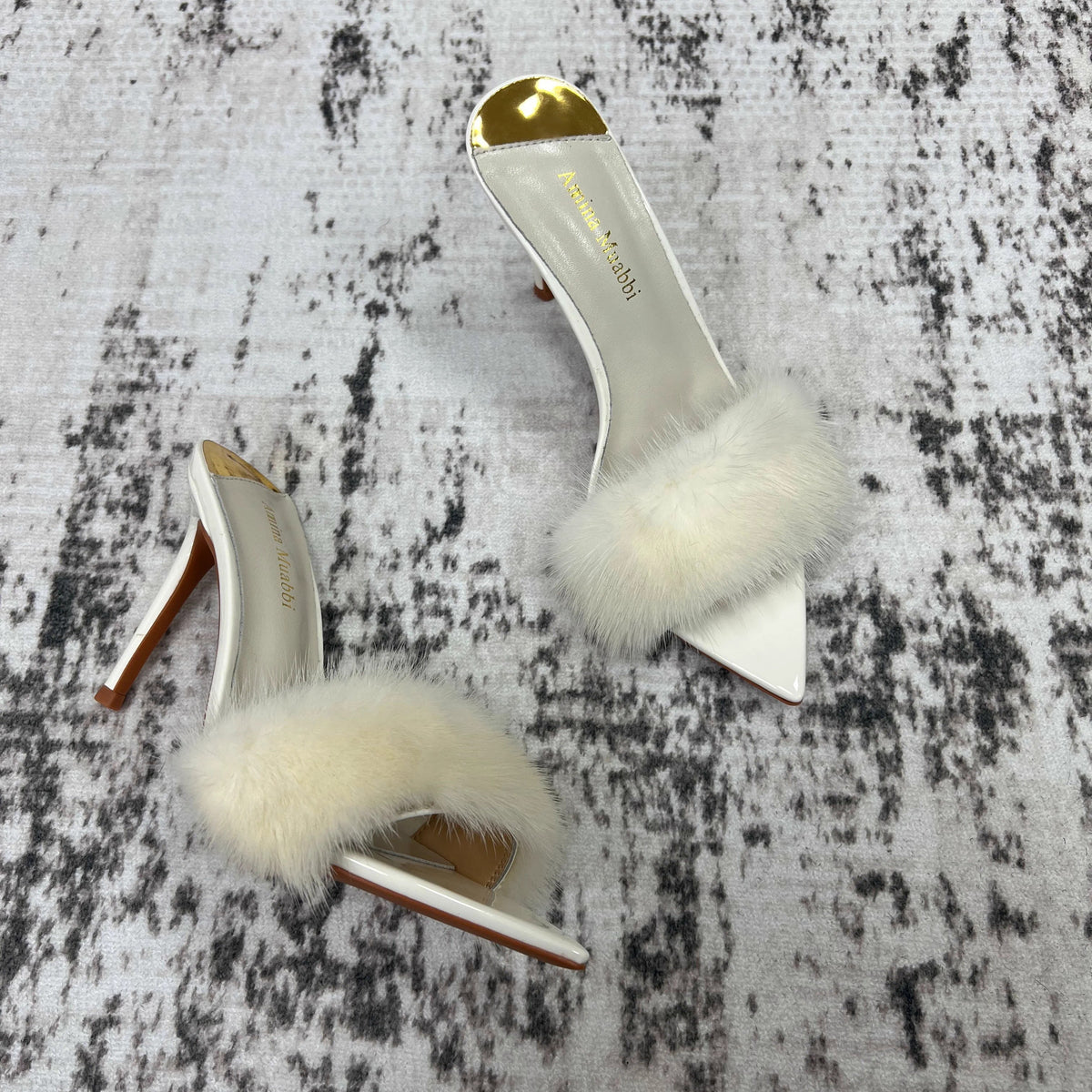Mink Fur High Heels
