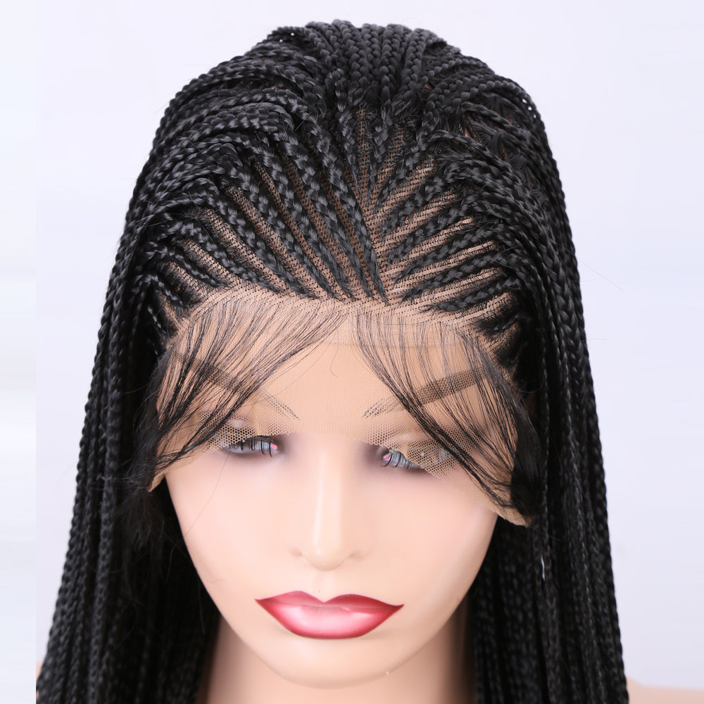 Gevlochten Lace Front Pruik