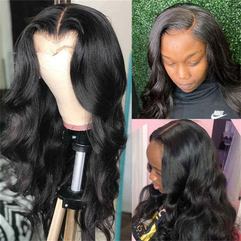 Medium Part Long Curly Synthetic Wig with Large Waves