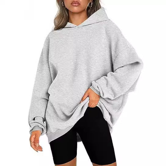 Oversized Hooded Fleece Sweatshirt for Women