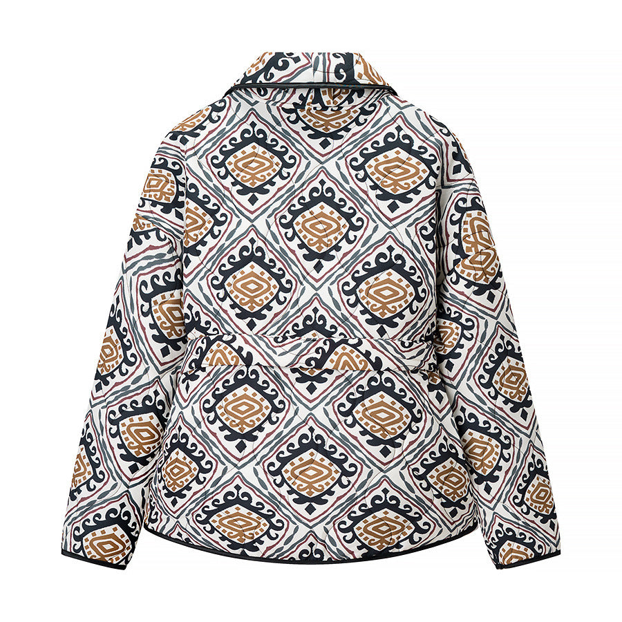 Printed cotton jacket