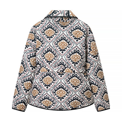 Printed cotton jacket