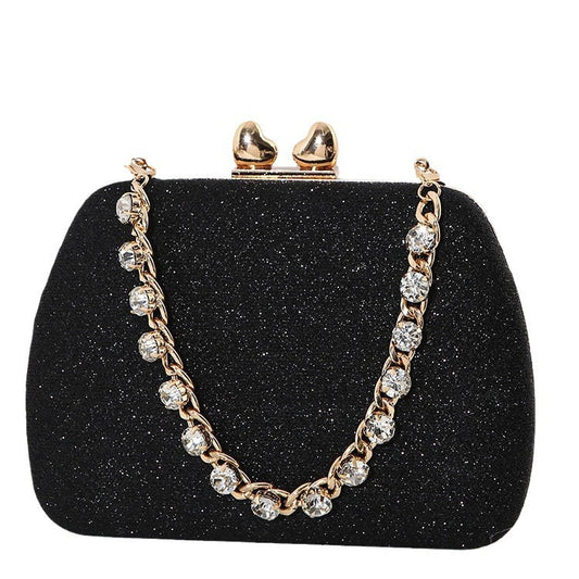 Little Love Water Diamond Chain Handheld Crossbody Bag